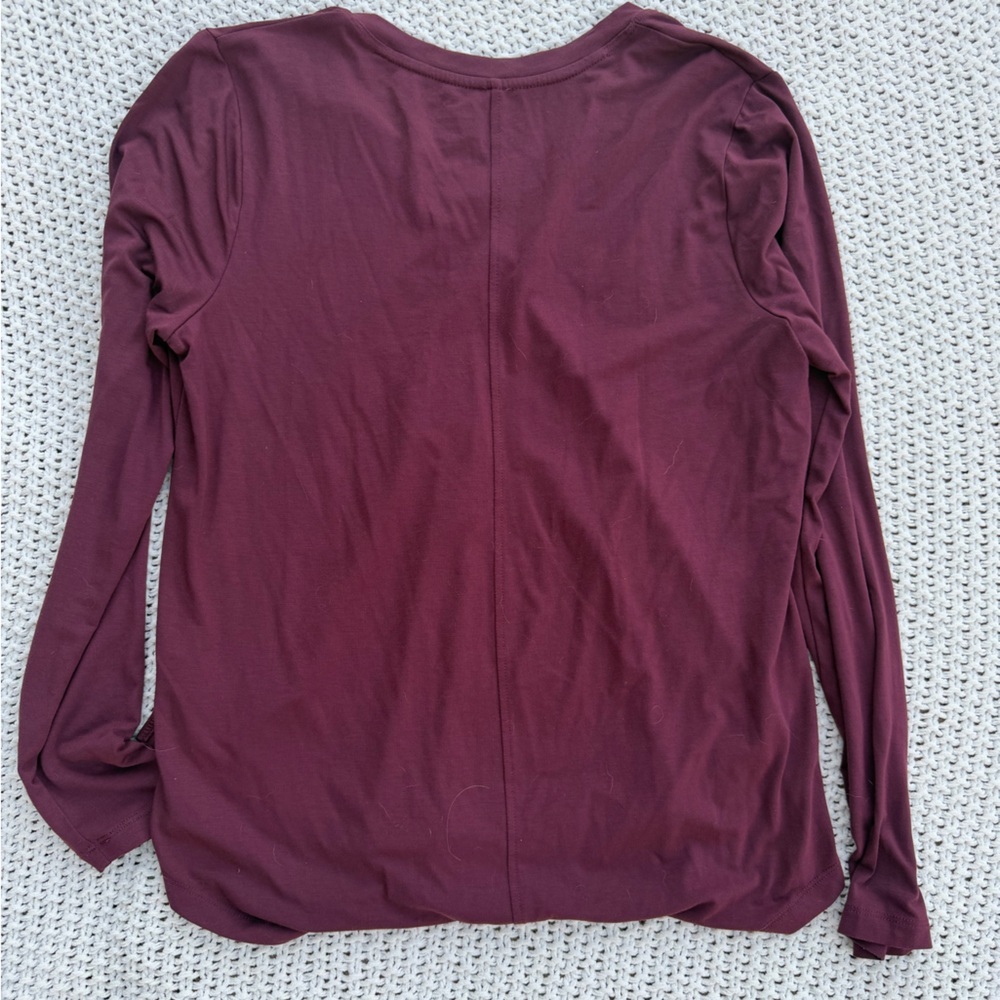 Alaskan Hardgear by Duluth Trading Co Burgundy Long Sleeve Women's Tee Size L - Picture 4 of 5